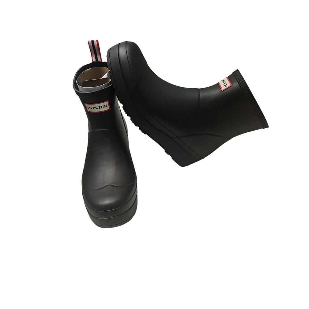 Hunter Boots Womens Play Short Boots Black Size 11